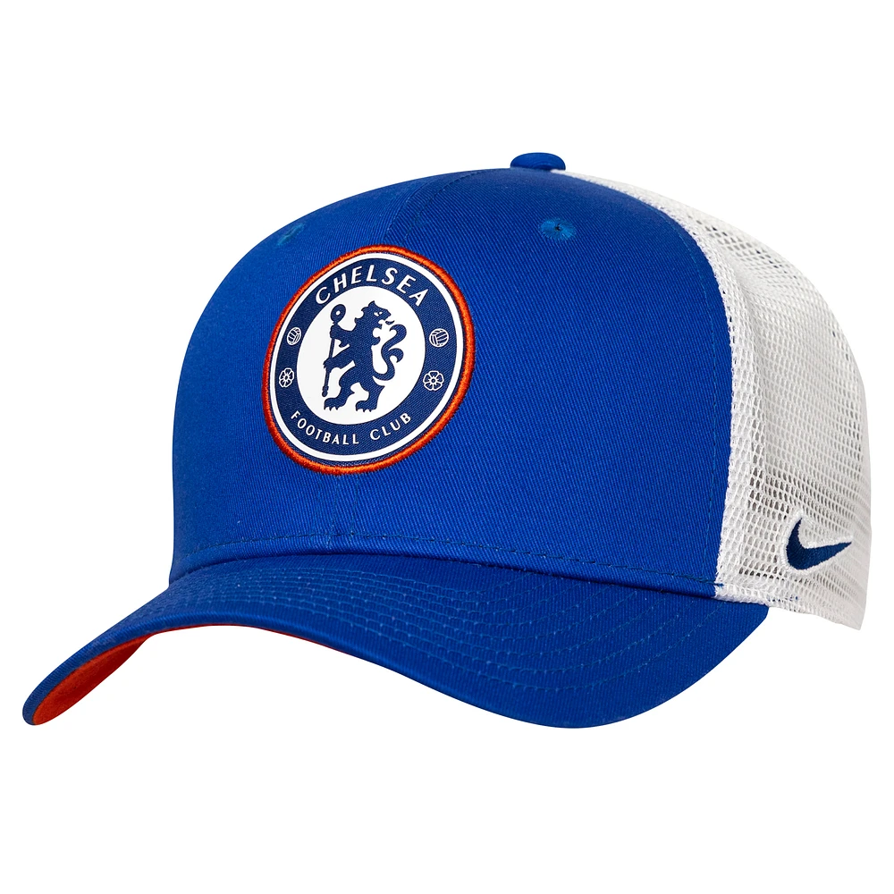 Men's Nike Blue Chelsea Classic99 Trucker Stretch-Snap Adjustable Hat