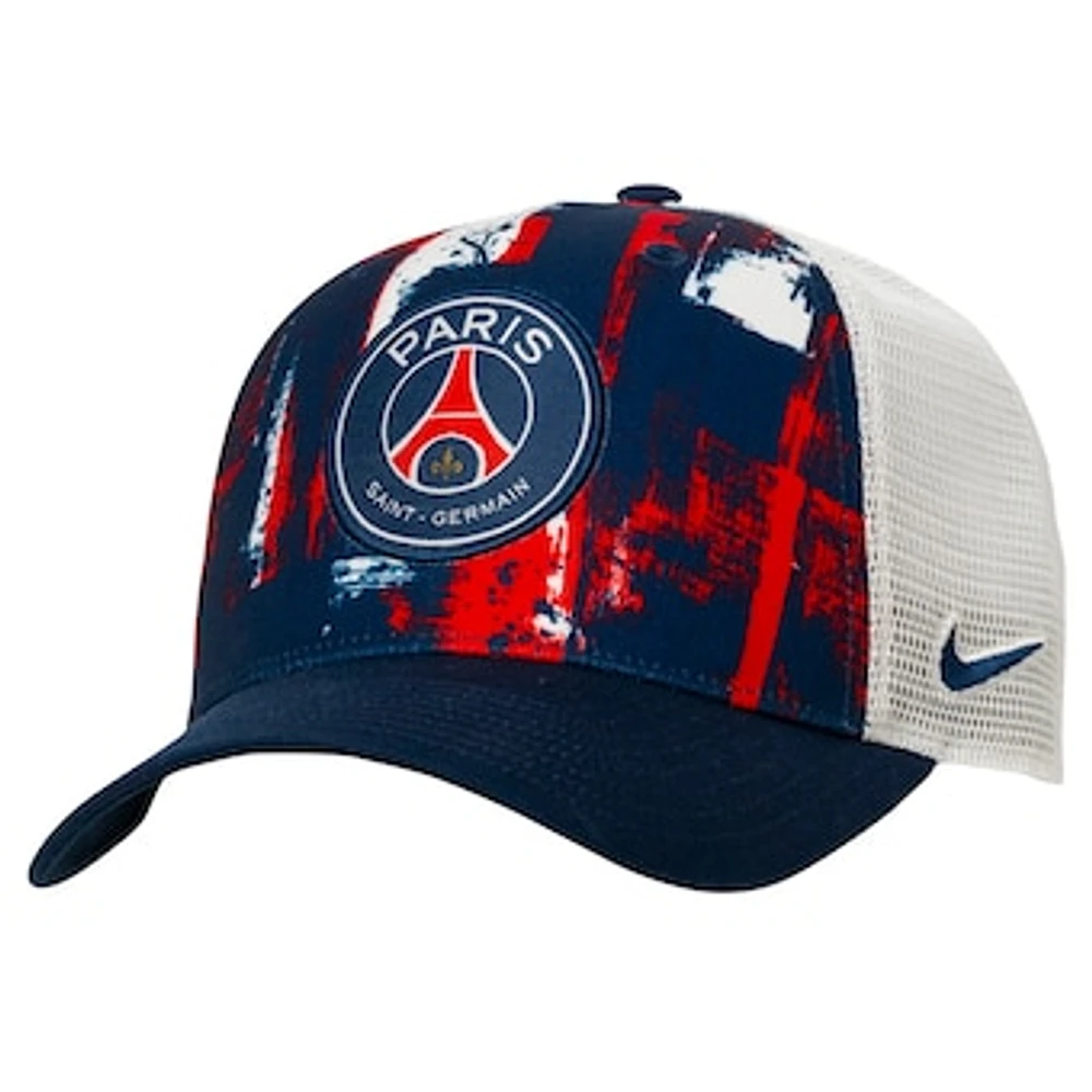 Men's Nike Navy Paris Saint-Germain Trucker Stretch-Snap Adjustable Hat