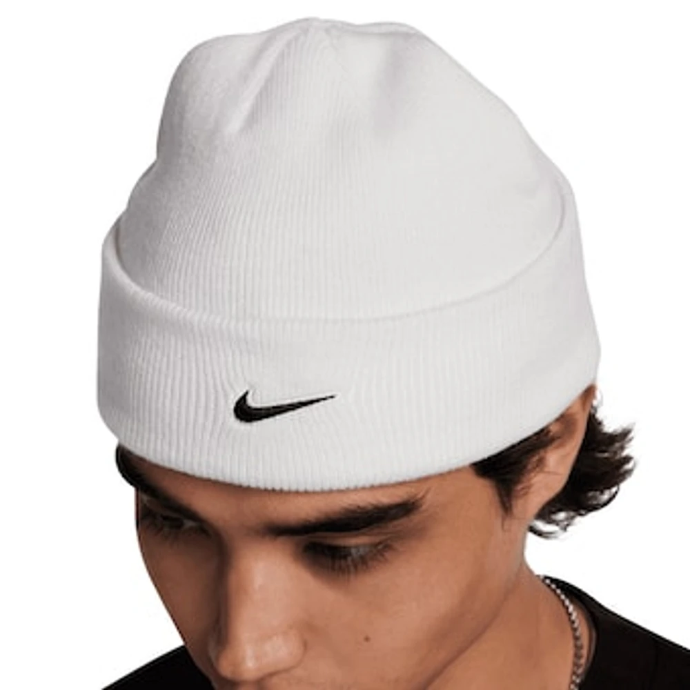 Men's Nike White Swoosh Terra Cuffed Knit Hat