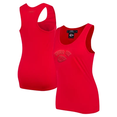 Women's Pro Standard Red Kansas City Chiefs Triple Tonal Racerback Tank Top