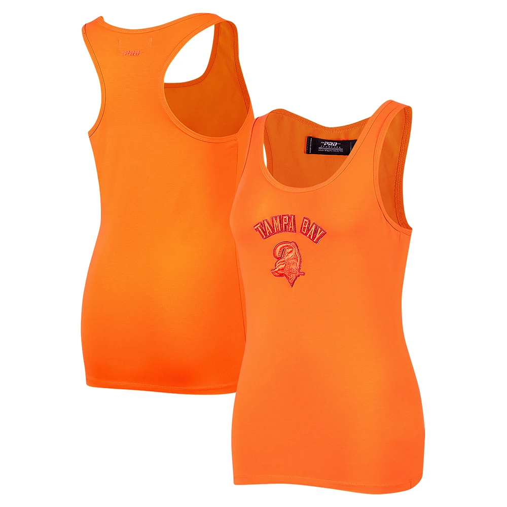 Women's Pro Standard Orange Tampa Bay Buccaneers Triple Tonal Racerback Tank Top