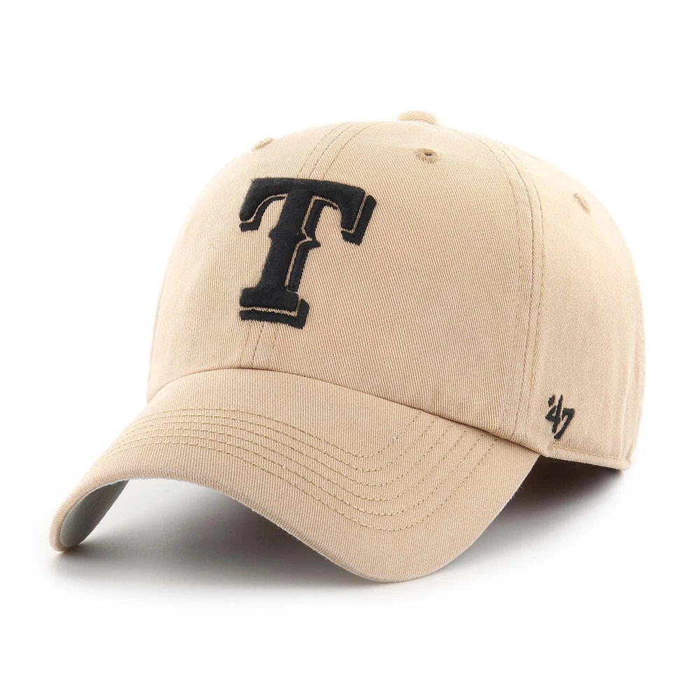 Men's '47 Khaki Texas Rangers Dusted Franchise Fitted Hat