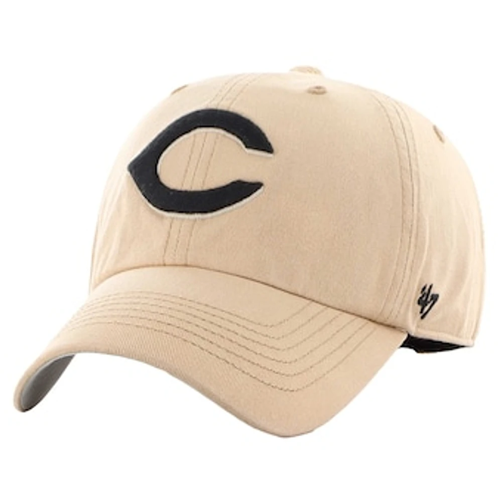 Men's '47 Khaki Cincinnati Reds Dusted Franchise Fitted Hat