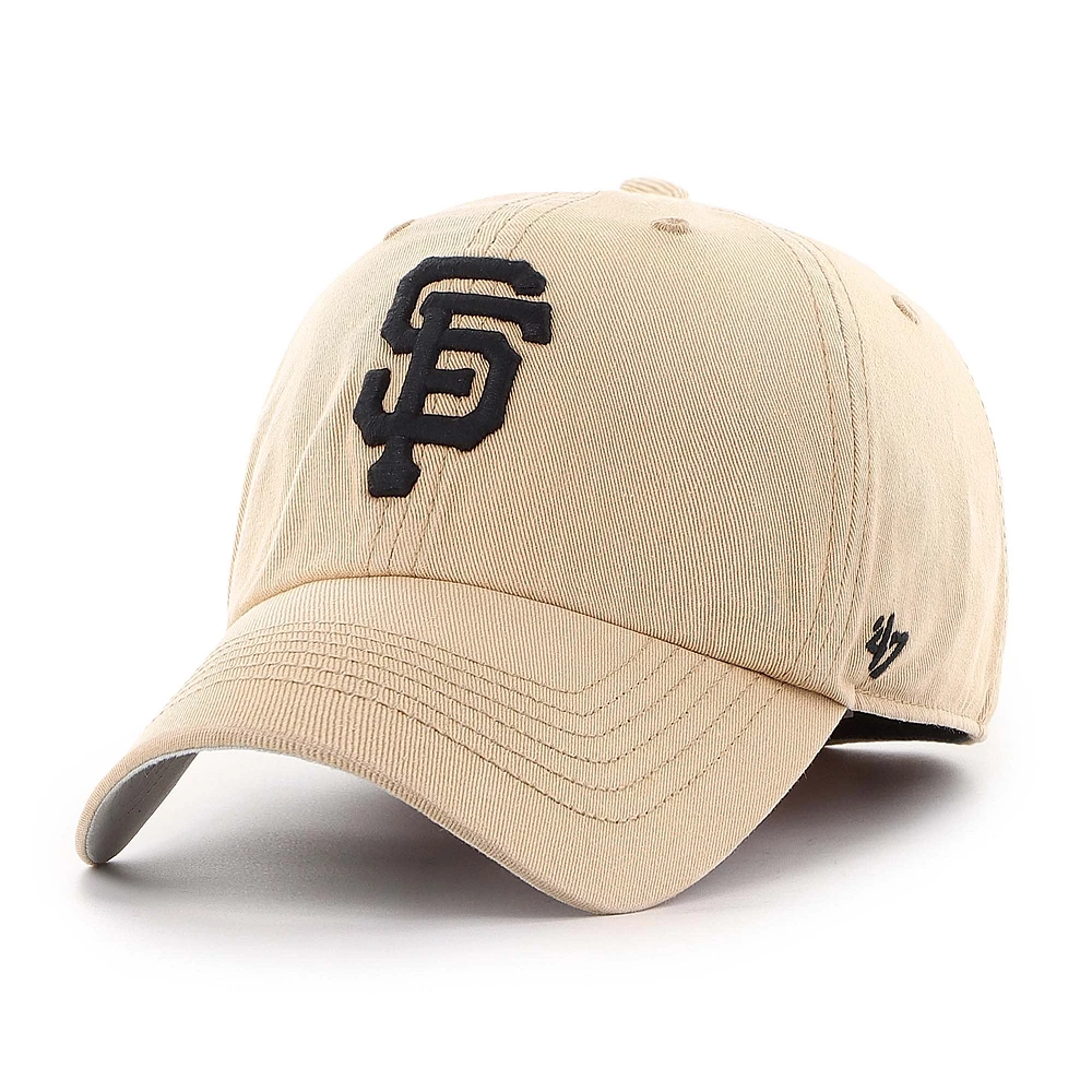 Men's '47 Khaki San Francisco Giants Dusted Franchise Fitted Hat