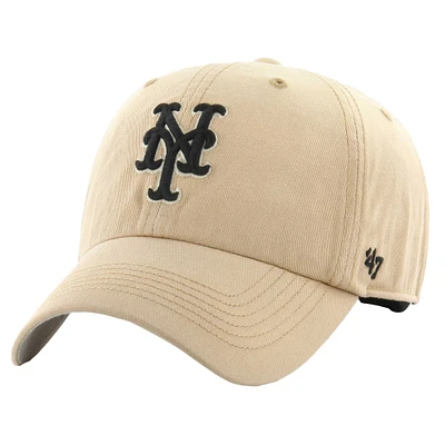 Men's '47 Khaki New York Mets Dusted Franchise Fitted Hat