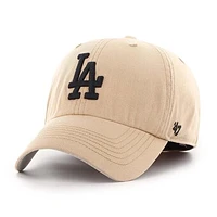 Men's '47 Khaki Los Angeles Dodgers Dusted Franchise Fitted Hat