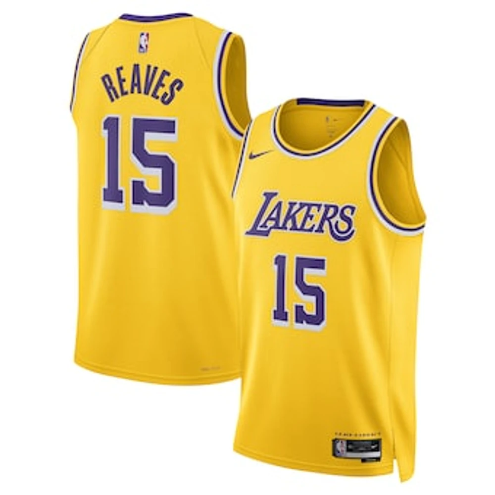 Unisex Nike Austin Reaves Gold Los Angeles Lakers Swingman Jersey - Icon Edition