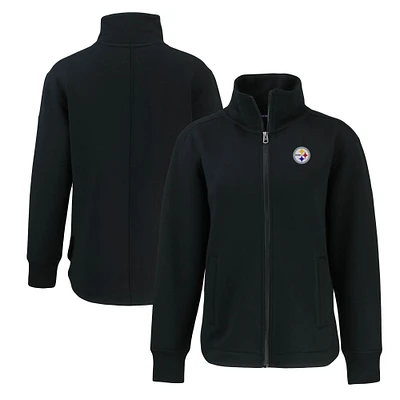 Women's Cutter & Buck  Black Pittsburgh Steelers Roam Eco Recycled Full-Zip Jacket