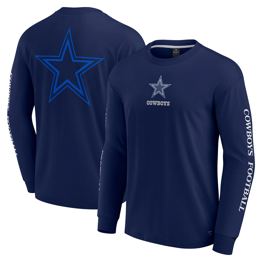 Unisex Fanatics  Navy Dallas Cowboys Elements Strive Long Sleeve T-Shirt