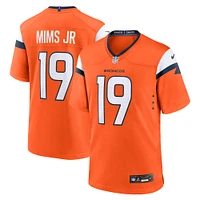 Men's Nike Marvin Mims Jr  Orange Denver Broncos Team Game Jersey