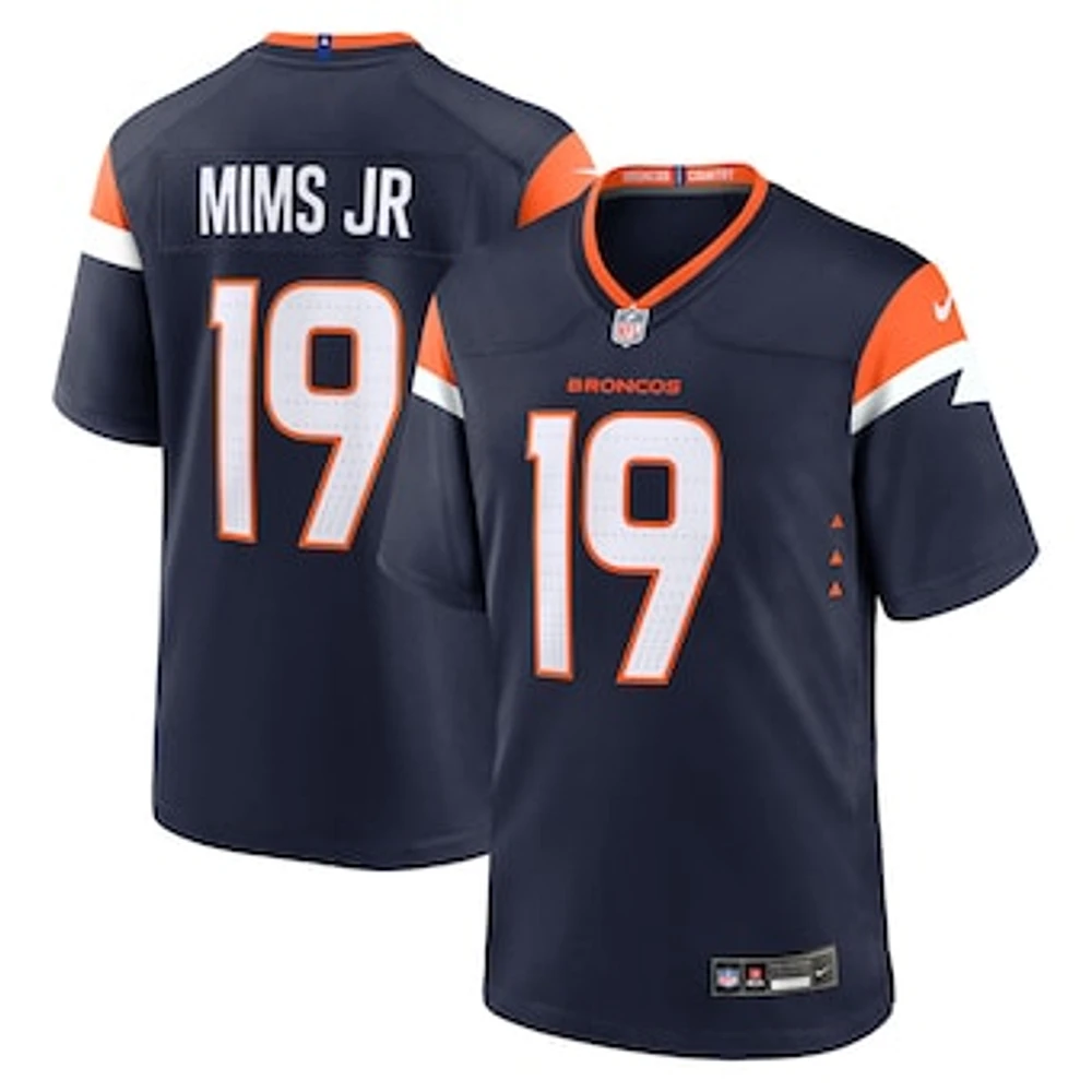 Men's Nike Marvin Mims Jr  Navy Denver Broncos Alternate Game Jersey