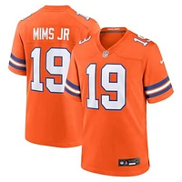 Men's Nike Marvin Mims Jr Orange Denver Broncos Mile High Collection 1977 Throwback Player Game Jersey