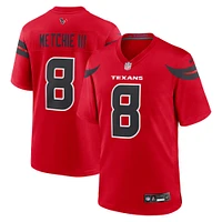 Men's Nike John Metchie III  Red Houston Texans Alternate Game Jersey