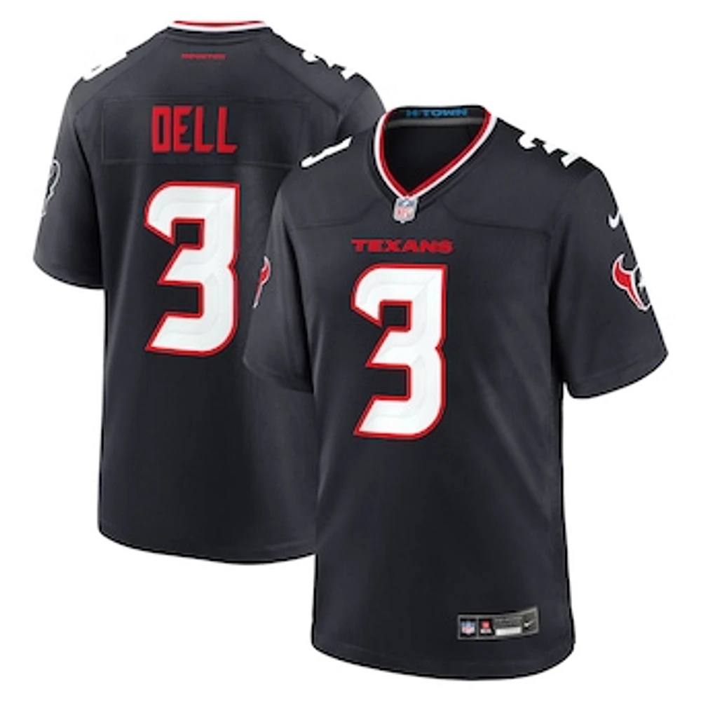 Men's Nike Tank Dell Navy Houston Texans Game Jersey