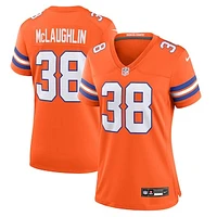 Women's Nike Jaleel McLaughlin Orange Denver Broncos Mile High Collection 1977 Throwback Player Game Jersey