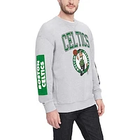 Men's Tommy Jeans Heather Gray Boston Celtics Hayes Crew Neck Pullover Sweatshirt