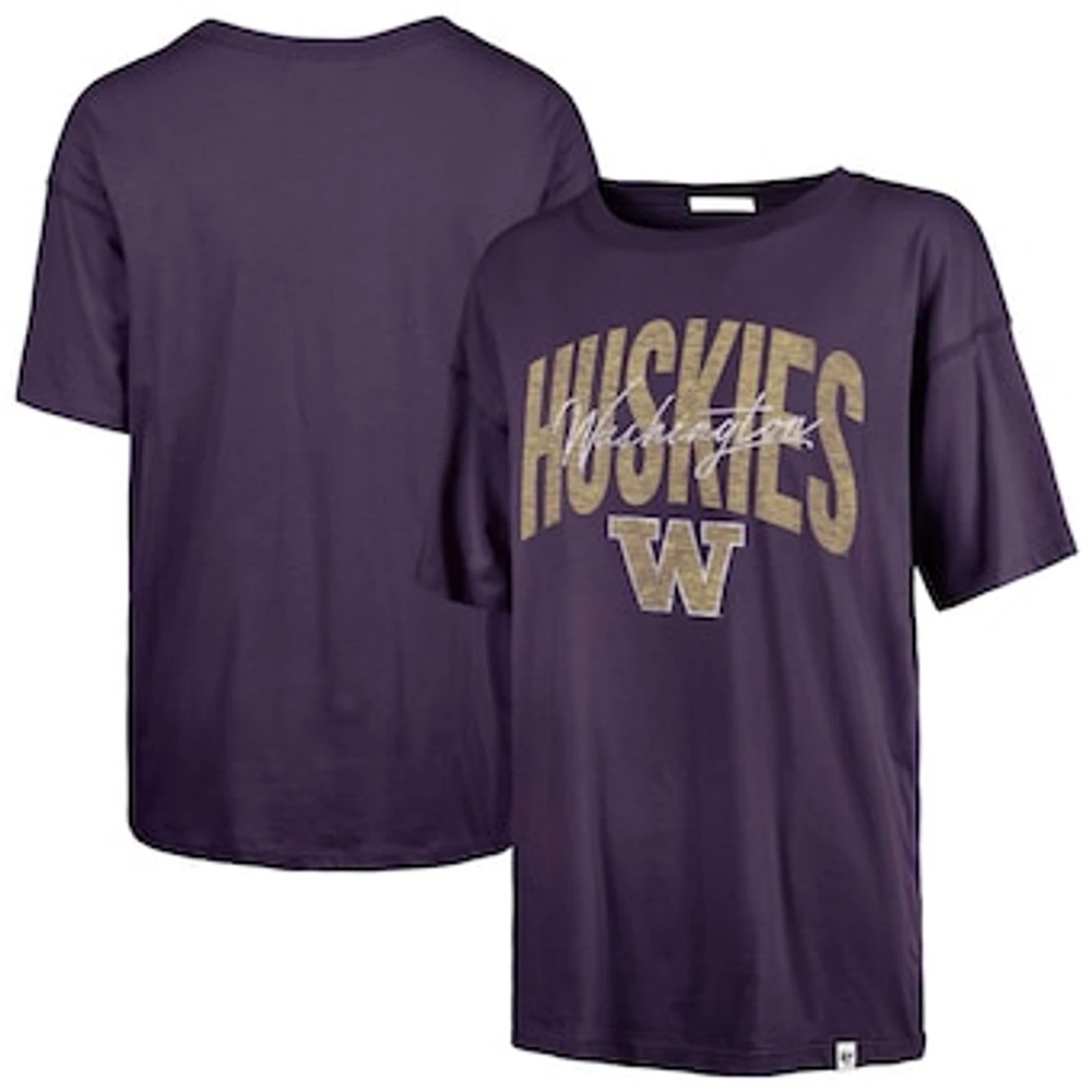 Women's '47  Purple Washington Huskies Muse Sadie T-Shirt