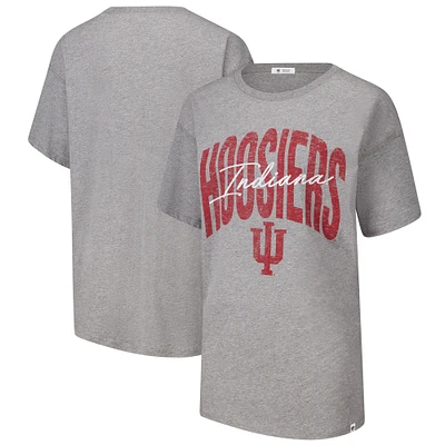 Women's '47  Heather Gray Indiana Hoosiers Muse Sadie T-Shirt