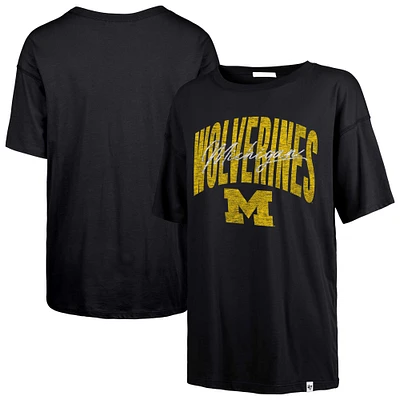 Women's '47  Navy Michigan Wolverines Muse Sadie T-Shirt