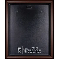 Columbus Crew 2023 MLS Cup Champions Brown Framed Team Logo Jersey Display Case