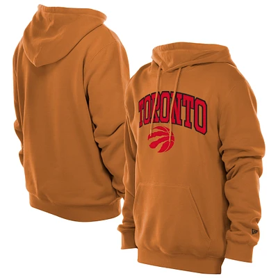 Men's New Era Tan Toronto Raptors Color Pack Pullover Hoodie