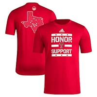 Men's adidas Red Texas Tech Raiders Honor & Support T-Shirt