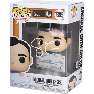 Steve Carell The Office Autographed Michael Scott #1395 Funko Pop! Vinyl Figure - Signed in White Ink - BAS
