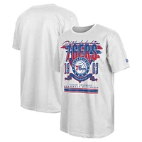 Men's New Era White Philadelphia 76ers Sport Classics Oversized T-Shirt