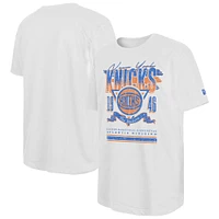 Men's New Era White New York Knicks Sport Classics Oversized T-Shirt