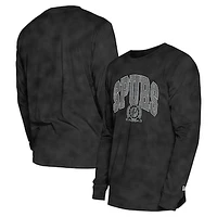 Unisex New Era  Black San Antonio Spurs Oversized Essentials Enzyme Wash Long Sleeve T-Shirt