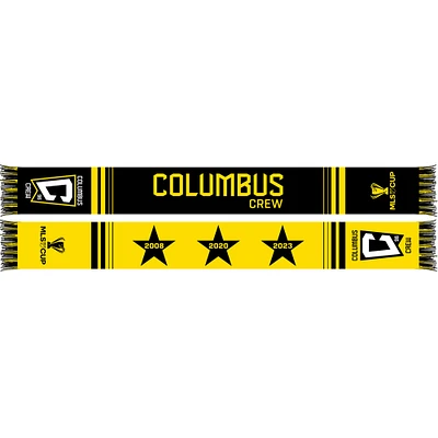 Columbus Crew Three-Time MLS Cup Champions Scarf