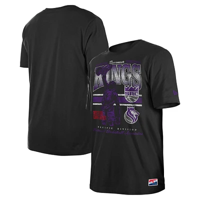 Men's New Era Black Sacramento Kings Enzyme Wash Oversized T-Shirt