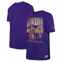 Men's New Era Purple Los Angeles Lakers Enzyme Wash Oversized T-Shirt