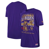 Men's New Era Purple Los Angeles Lakers Enzyme Wash Oversized T-Shirt