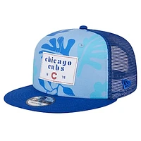 Men's New Era Royal Chicago Cubs Bikini Bottom Trucker 9FIFTY Snapback Hat