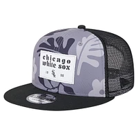 Men's New Era Black Chicago White Sox Bikini Bottom Trucker 9FIFTY Snapback Hat