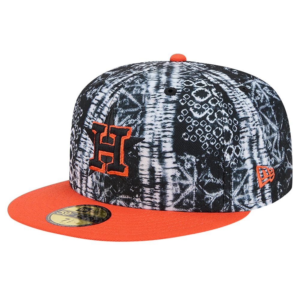 Men's New Era Black Houston Astros Sands 59FIFTY Fitted Hat