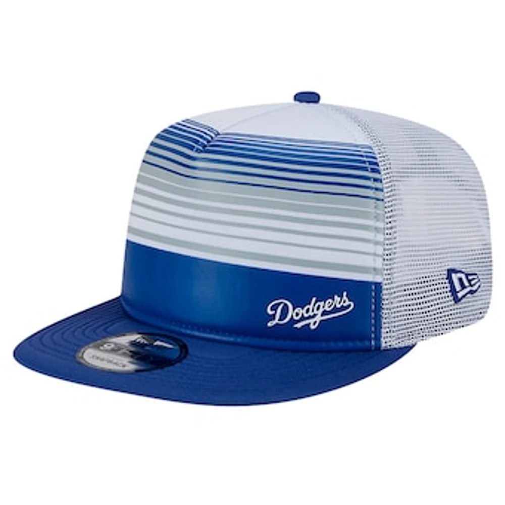 Men's New Era Royal Los Angeles Dodgers Team Horizon 9FIFTY A-Frame Trucker Snapback Hat