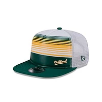 Men's New Era Green Oakland Athletics Cooperstown Collection Team Horizon 9FIFTY A-Frame Trucker Snapback Hat