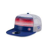 Men's New Era Royal Chicago Cubs Team Horizon 9FIFTY A-Frame Trucker Snapback Hat