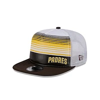 Men's New Era Brown San Diego Padres Team Horizon 9FIFTY A-Frame Trucker Snapback Hat