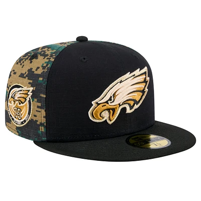 Men's New Era Black/Camo Philadelphia Eagles Digi Camo 59FIFTY Fitted Hat