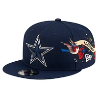 Men's New Era Navy Dallas Cowboys City Art 9FIFTY Snapback Hat