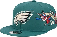 Men's New Era Midnight Green Philadelphia Eagles City Art 9FIFTY Snapback Hat