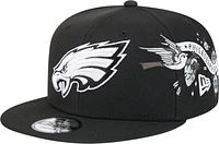 Men's New Era Black Philadelphia Eagles City Art 9FIFTY Snapback Hat