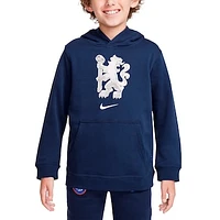 Youth Nike Navy Chelsea Club Pullover Hoodie