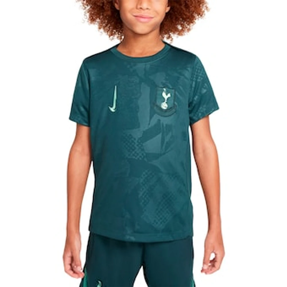 Youth Nike Green Tottenham Hotspur 2024/25 Third Academy Pro Pre-Match Top