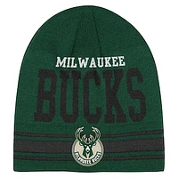 Youth Hunter Green Milwaukee Bucks Retro Knit Beanie