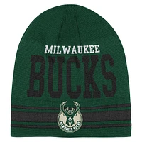 Youth Hunter Green Milwaukee Bucks Retro Knit Beanie