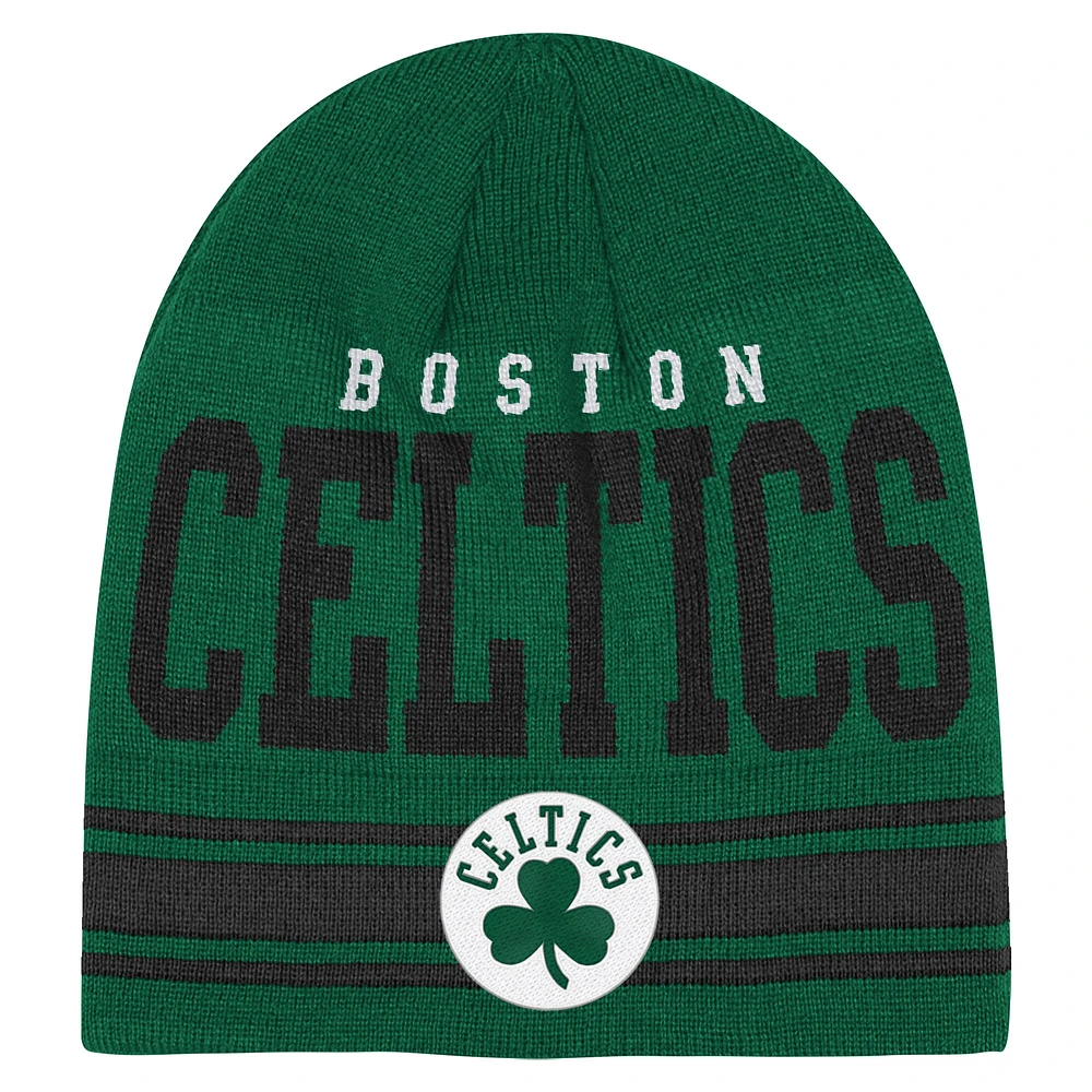 Youth Kelly Green Boston Celtics Retro Knit Beanie